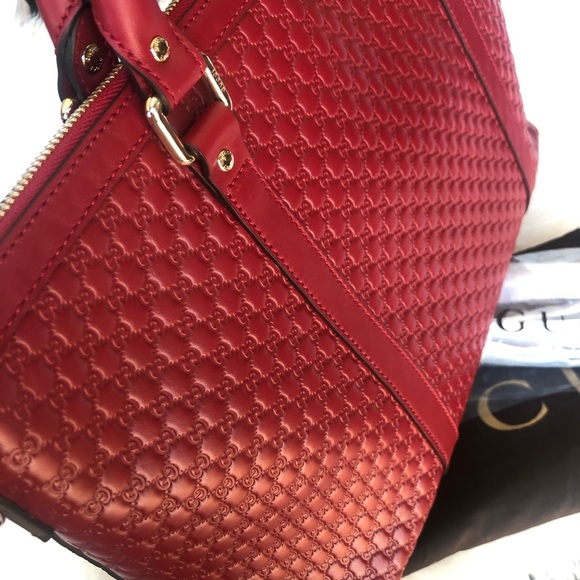 GUCCI MICROGUCCISSIMA MARGAUX SATCHEL TOTE BAG (449655) - Picture 3 of 10